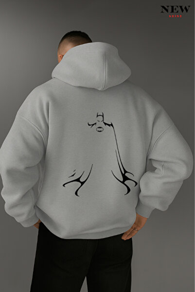 New Shine Batman Printed Hooded Sweatshirt