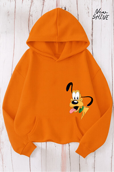 New Shine الكلب المطبوعة مقنعين البلوز