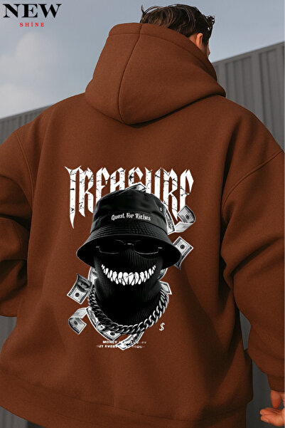 New Shine Treasure cu imprimeu cu glugă Swea tricou