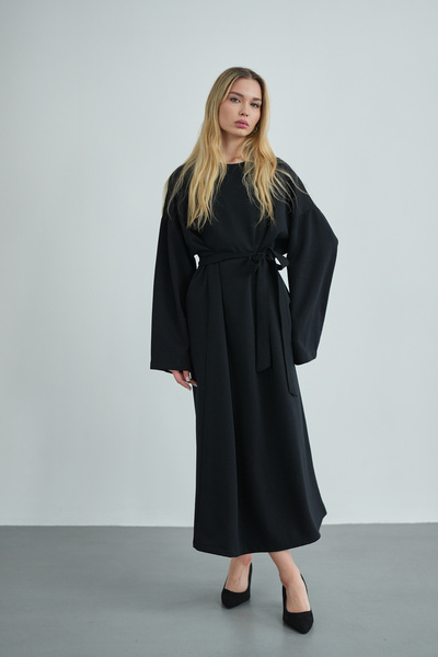 Molly Nelly Kadın Oversize Basic Penye Elbise