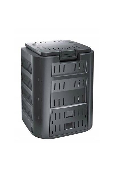 Prosperplast Compostor de gradina, 320 L, negru, rezistent la inghet, Compogreen