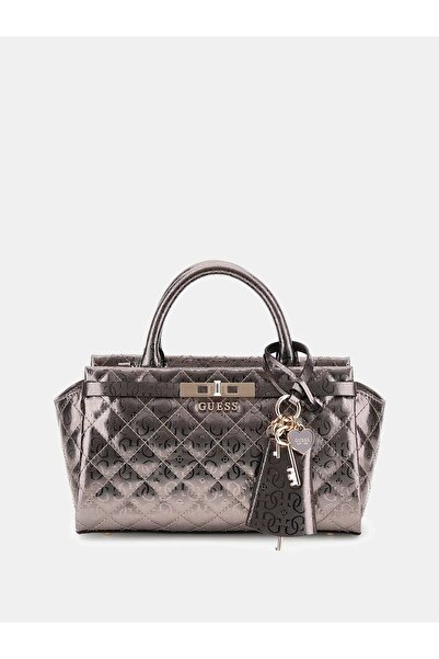 Guess Idra 4g Logo Patent Leather Clutch Bag