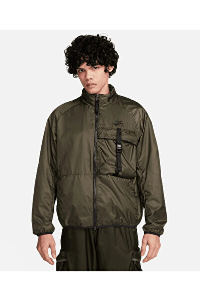 Nike Erkek Rüzgarlık Ceket M Nk Tch Wvn Loose Fit FB7903-247 Yeşil