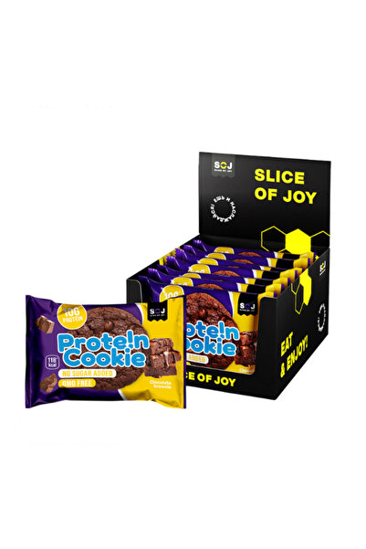 SOJİ (كرتون 10حبة) SOJ كوكيز بروتين بدون اضافة سكر وخالى من الجلوتين بالبراون...