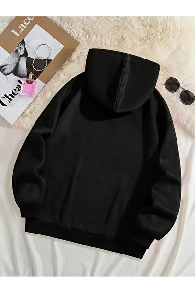 HOFFNUNG Funny Heart Printed Unisex Oversize Sweatshirt