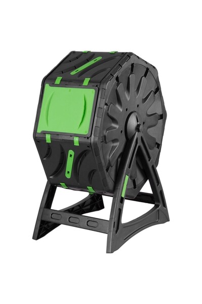 JollyMag Rotary composter/garden drum, Strend Pro, 70 L, black, 55.5x36x72 cm
