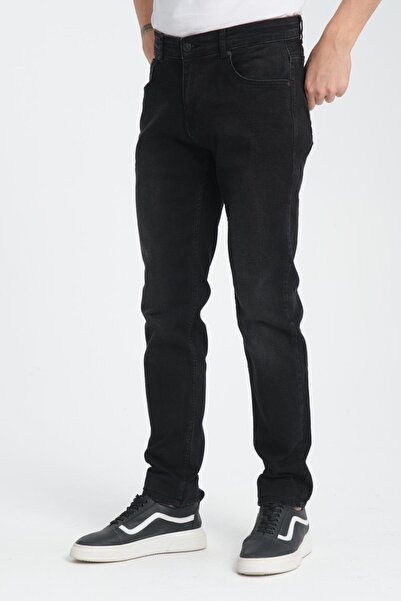 Store Erkek Regular Jean Pantolon - Düz Paça Klasik Kesim, Konforlu %98 Pamuk %2 Likralı