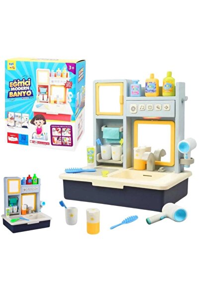 Luminoo ÇOCUKARINIZ İÇİN EĞİTİCİ MODERN BANYO MAVİ MÜZİKLİ IŞIKLI PİLLİ , SUY...