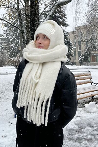 mrcans Eșarfă caldă cu textura moale și moale, șal de umăr