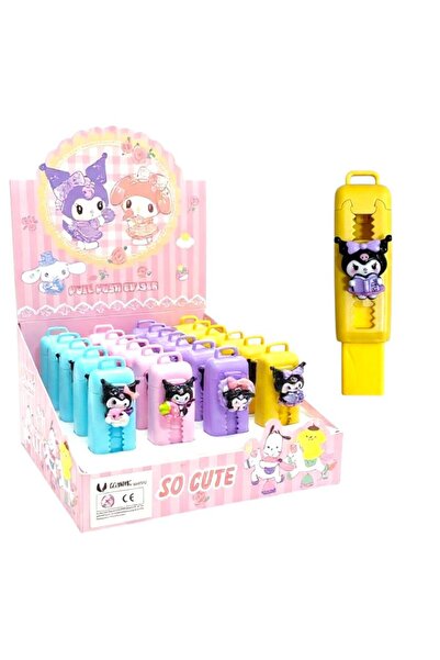 Modellino 24 Adetli Paket Toptan Kuromi Sürgülü Silgi