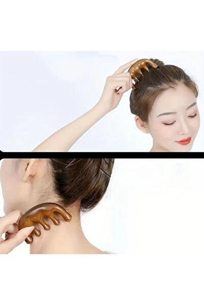 Sorendy Scalp Comb Massage Tool Wooden Comb Meridian Gua Sha Massage Apparatus Wide Tooth Comb At-113