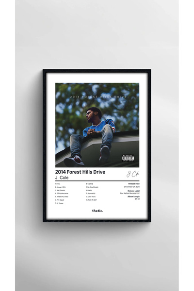 Thetic J. Cole - 2014 Forest Hills Drive Albüm Koleksiyonu PREMIUM Spotify Çe...