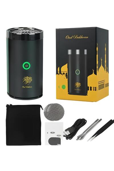 Hope مبخرة كهربائية بخور للسيارة والمنزل، قابلة لإعادة الشحن بمنفذ USB من النوع C، لون أسود