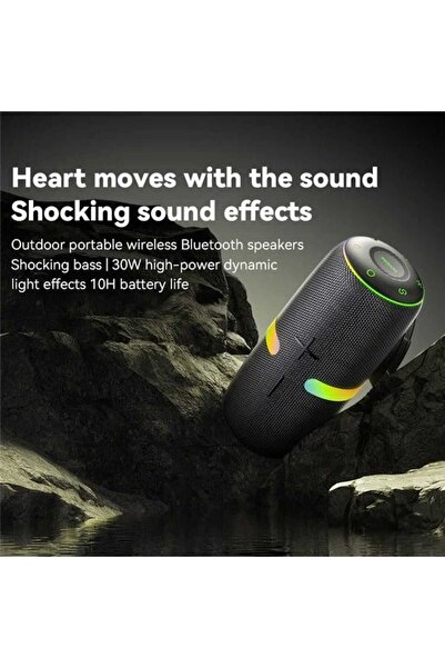 Yesido Portable wireless speaker, IPX6 waterproof and dustproof, stylish design, Bluetooth 5.3, for indoor and outdoor use