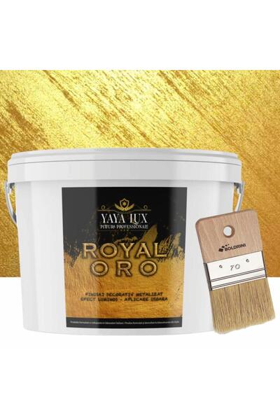 YaYa Color Set Vopsea Decorativa de Lux, Metalizata, Royal Oro, Auriu 2.5 Lit...