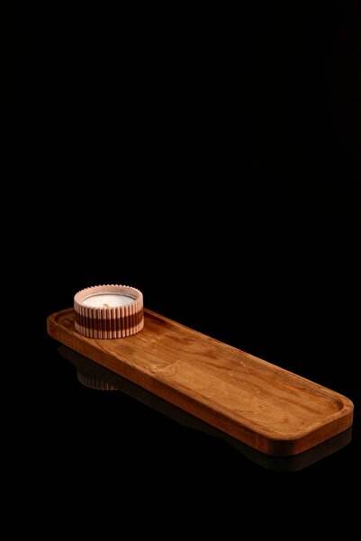 TheBRo 40cm Pine Wood Special Cut Stand,Oil Pot Base,Presentation Tray