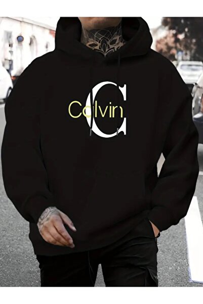 HerTarzınTrendi Men's Pocket Oversized Sweatshirt - Digital Print Sweatshirt