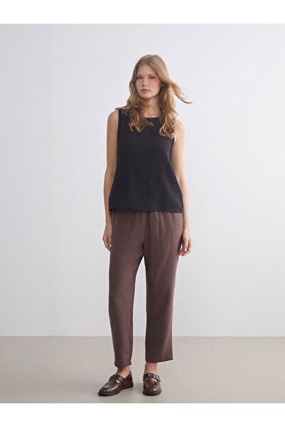 LC Waikiki Modal Blended Women's Trousers with Elastic Waist