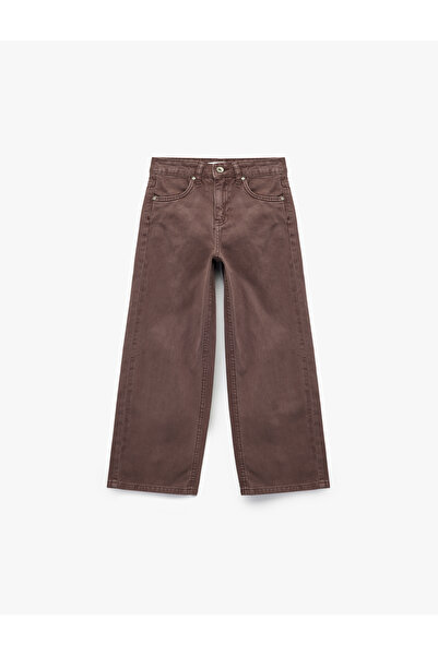 Koton Cotton Relaxed Fit Balloon Fit Jean Pants