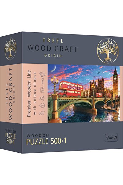 JollyMag TREFL DREVENÝ PUZZLE 500+1 LONDÝNSKE TURISTICKÉ PAMÄTIHODNOSTI