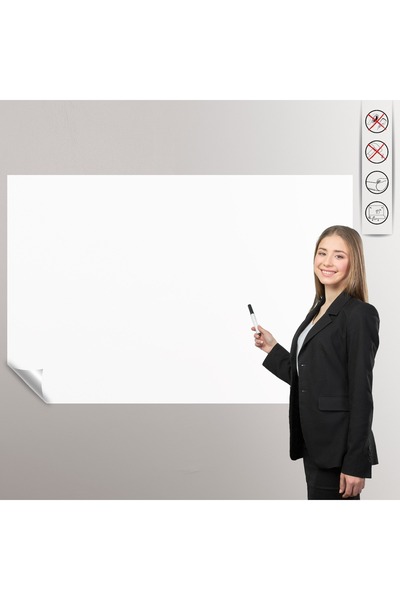 Farklı Bi Kağıt 1 adet 50x80 Beyaz Statik Sihirli Tahta