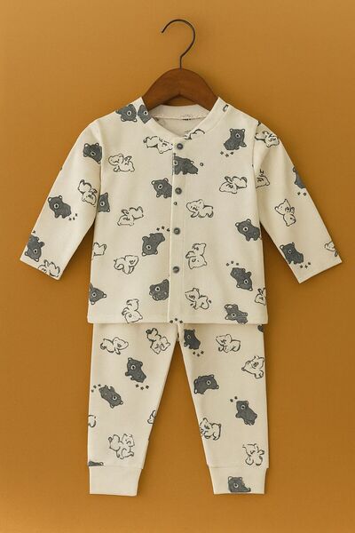 Alkan BEBEK PİJAMA TAKIMI - %100 Pamuk - Pijama Takımı - UZUN KOLLU | 1-2 YAŞ, 2-3 YAŞ, 3-4 YAŞ