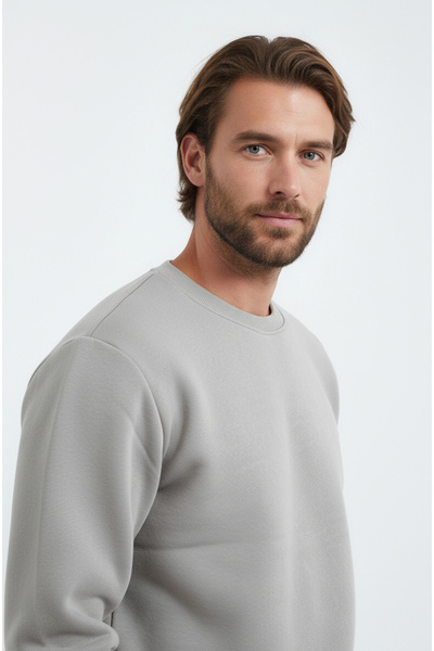 Sizce Moda Erkek Bisiklet Yaka Sweatshirt 3 İplik ( Yumuşacık Kumaş )