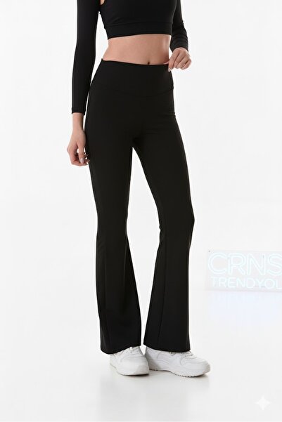 CRNSSWİMWEAR Flared Leggings High Waist Pants Plus Size