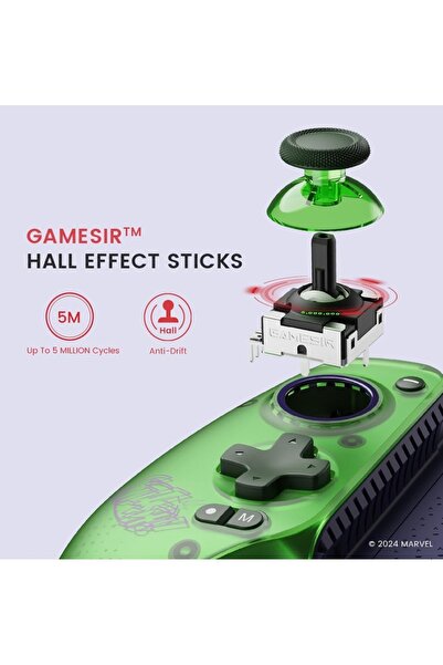 GameSir Professional wireless Bluetooth controller (HOL). Compatible with Switch, iOS, Android, and tablets. Ideal for fighting games.