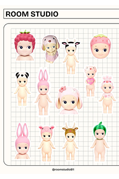 Room Studio Sonny Angels Cıblak Bebek Aesthetic Pinterest Sticker Seti