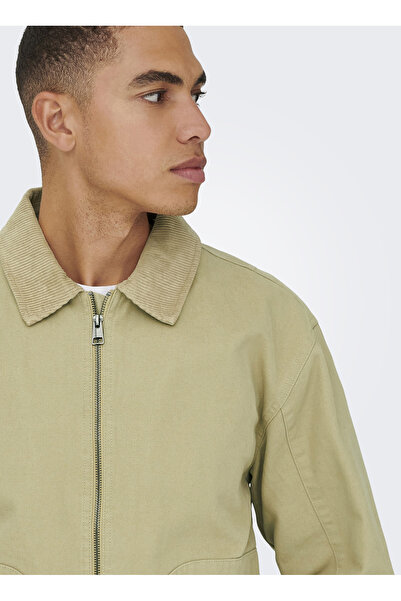 Only & Sons Normal Krem Erkek Ceket ONSERIK COTTON JACKET OTW