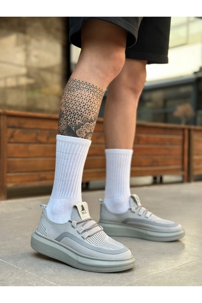 BOA Ba0375 Special Knitted Knitwear Style Gray Color Sports Shoes