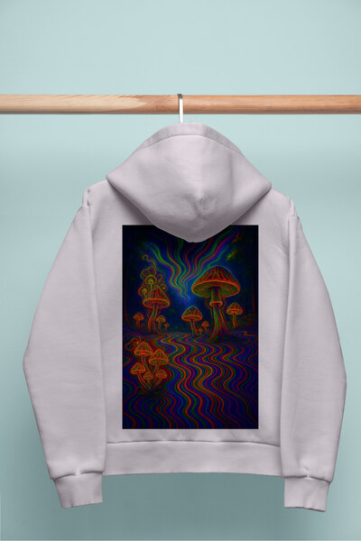 Infire clothing هودي يونيسكس كبير الحجم من المايسيليوم