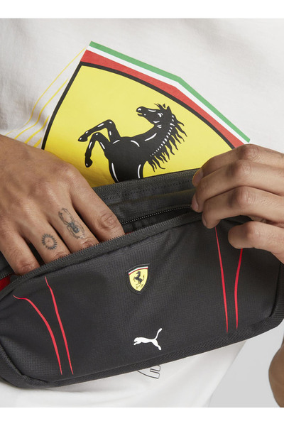 Puma 07982502 FERRARI SPTWR Race Waist B Siyah Erkek Omuz Çantası