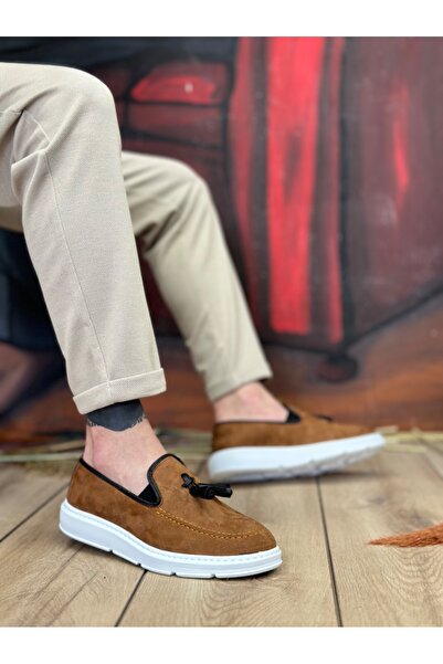 Byshoes Ba0005 - حذاء كورسيك رجالي كلاسيكي ذو نعل عالٍ وبدون أربطة