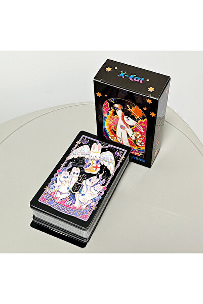 Choice black 10.3*6cm Reverie Tarot Deck 78 Cute Rabbit-themed Tarot Cards Ba...