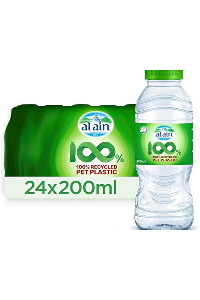 Al Ain مياه معبأة في زجاجات من مادة البولي إيثيلين تيريفثالات المعاد تدويرها ...