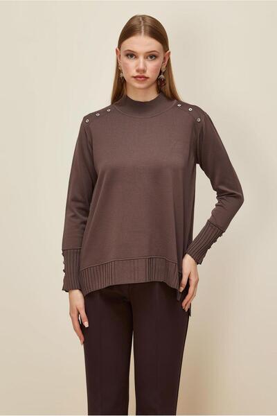 Alvina Button-Detail Knitwear Sweater 45879