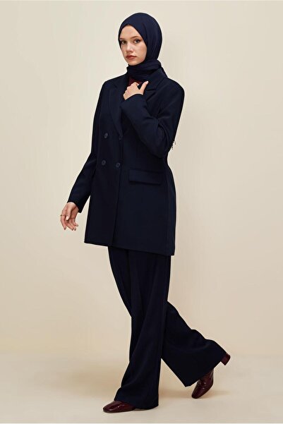 Alvina Kruvaze Collared Pants Suit 30543