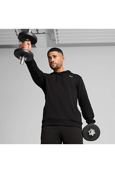 Puma سويت شيرت رجالي أسود من تاد إس من قماش التيري الفرنسي 525918-01