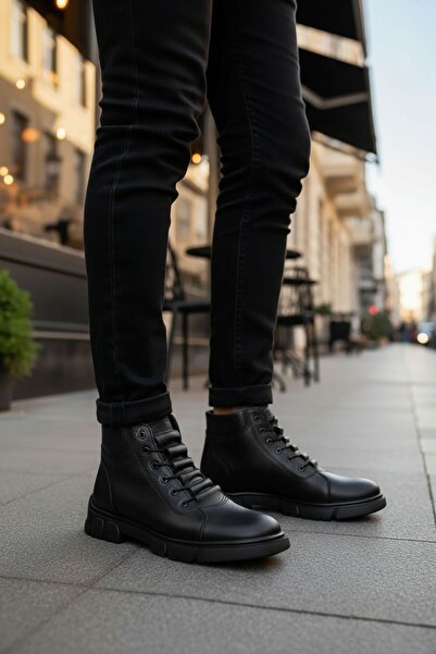 gizlitopuk حذاء بكعب مخفي بارتفاع 7 سم من الجلد الطبيعي بدون أربطة GTderri100