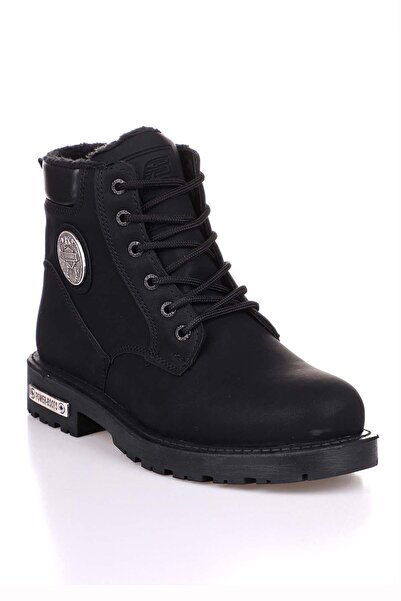 gizlitopuk Gizli Topuklu 8 cm Boy Uzatan Siyah Erkek Bot GT8cmBt