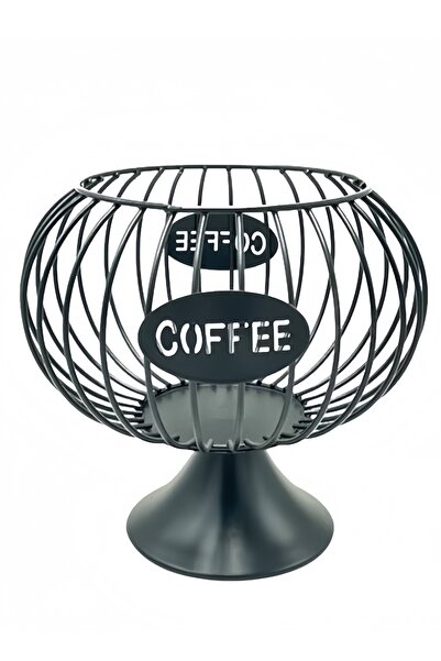 XIUWOO Coffee Capsule And Tea Bag Holder Storage Basket Holy Lady Cup Ornament - Black