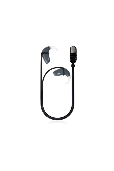 Choice13 مشبك تثبيت سماعة الأذن الثنائية باللون الأسود وحبل تثبيت حلقات مرنة ...