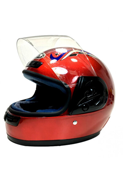 China Casca scuter Full Face Safe (culoare roșie)