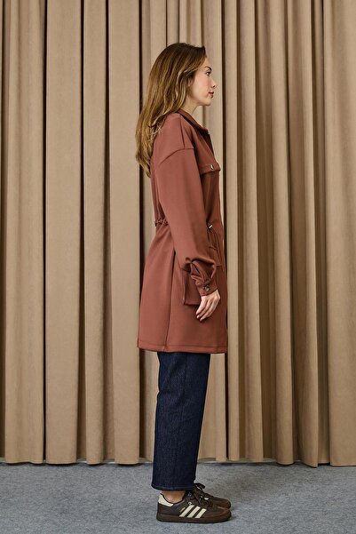 Puane Women's Tunneled Waist Tunic - 10723Tun - Brown