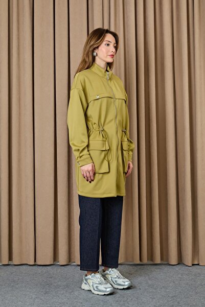 Puane Women's Tunneled Waist Tunic - 10723Tun - Olive