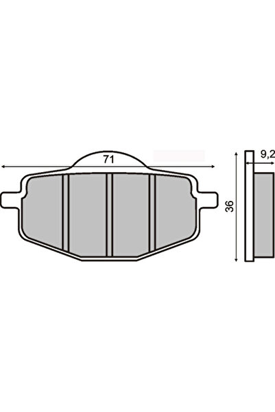 RMS Plăcuțe frână Yamaha Fly One 50 cmc
