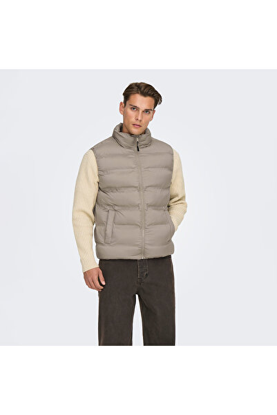 Only & Sons Union Seamless Life Чоловічий кремовий жилет (22034830-DTE)