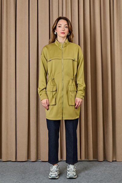 Puane Women's Tunneled Waist Tunic - 10723Tun - Olive